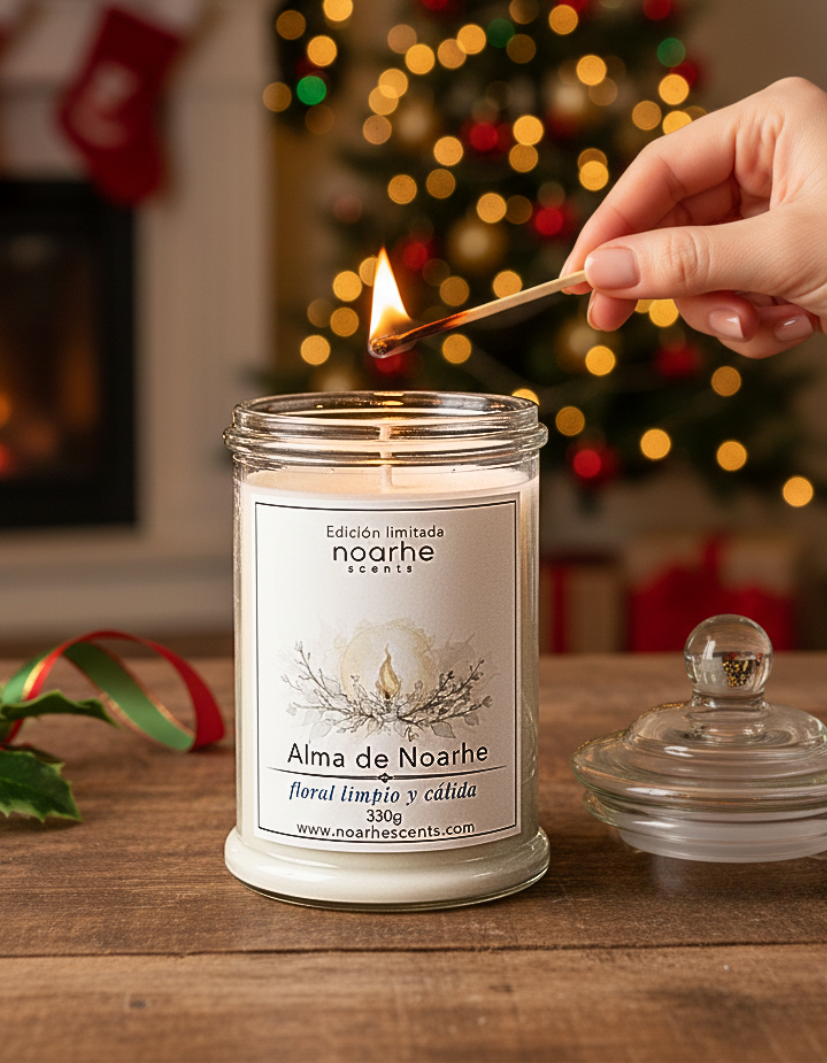 Alma de Noarhe – Vela Aromática Suave y Elegante | Colección Magia en Navidad