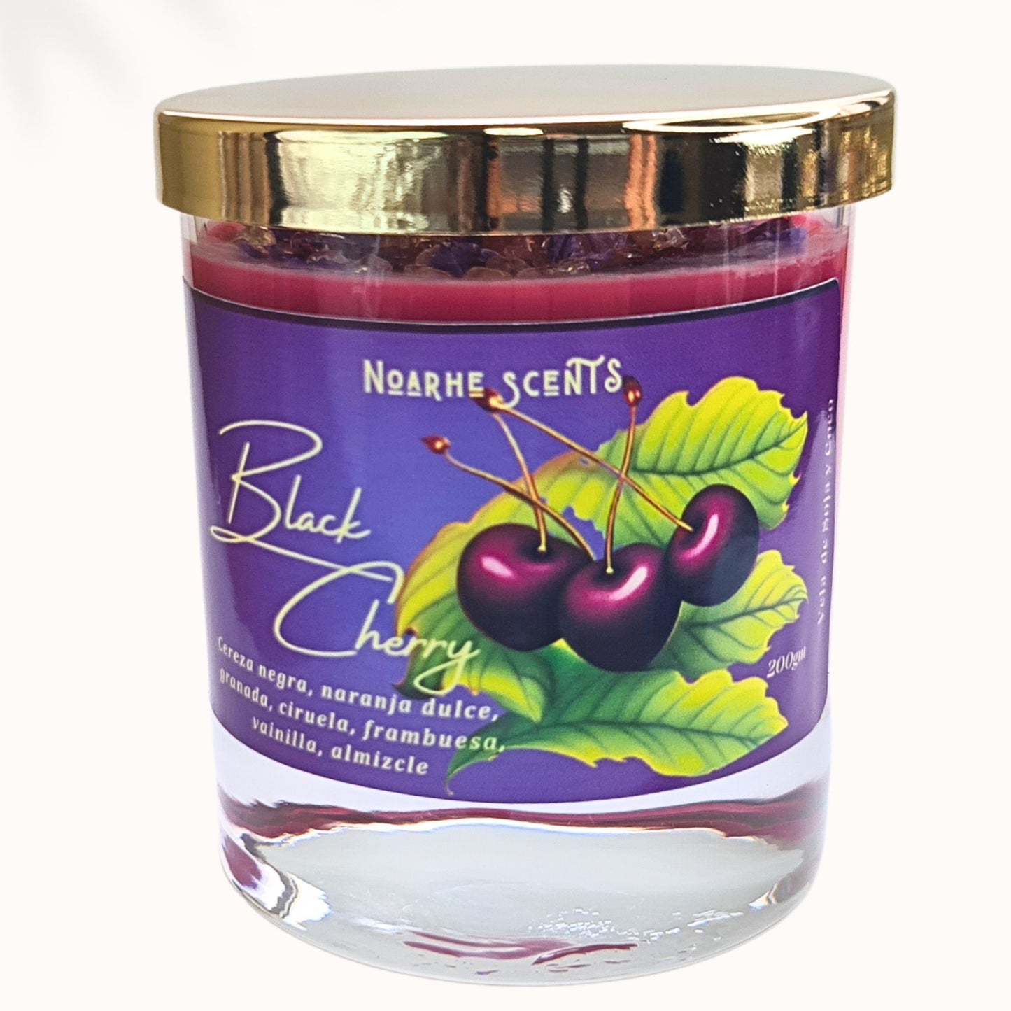 Vela Aromática Black Cherry – Dulzura Intensa, Estilo Atemporal