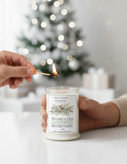 Vela aromática Navidad en Casa | Aroma fresco y amaderado